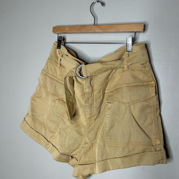 Jonathan Simkhai Standard Sierra Twill Utility Short 12 Khaki - Picture 2 of 4